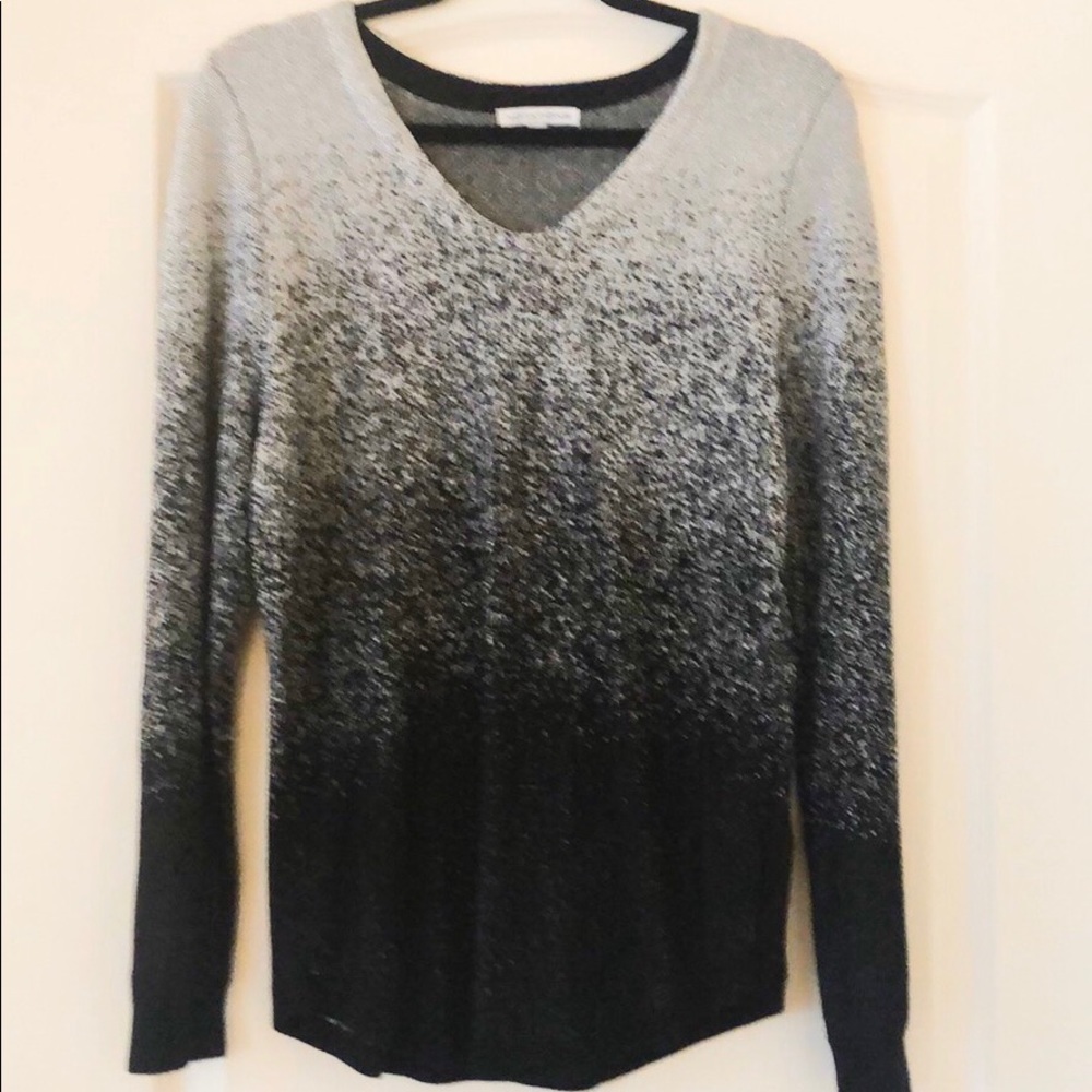 Black and Silver Notations Sweater
